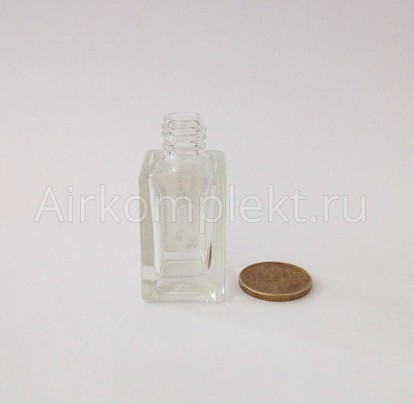 Флаконы 10 мл квадратный, стекло  