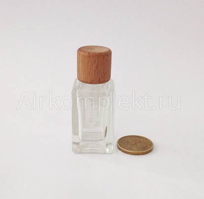 Флаконы 10 мл квадратный, стекло  